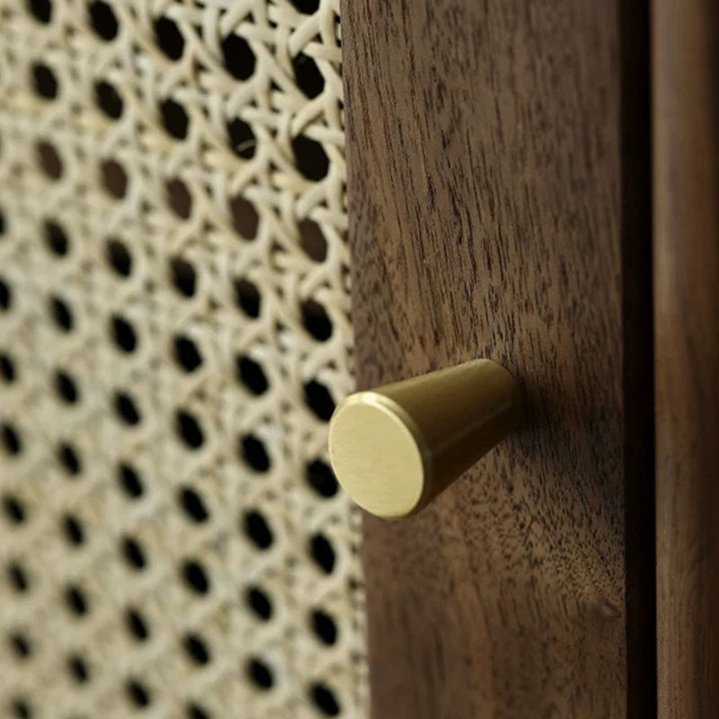 Armoire d'entrée moderne en bois massif minimaliste