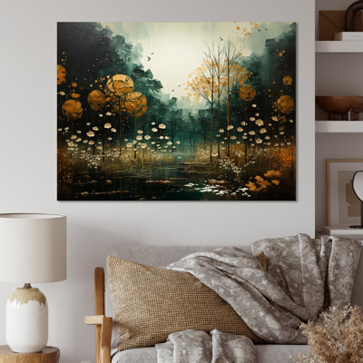 " Yellow Green Plants Enchanted Forest III "
