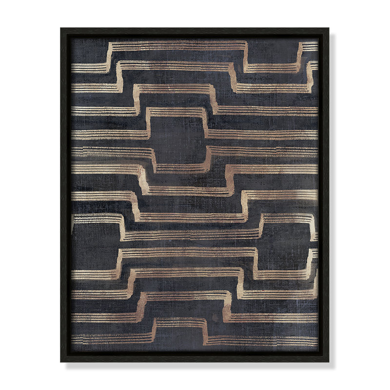 «Symphony in Motion II» par Emma Peal, Toile encadrée flottante espresso, Non, H 15,5 po x l 12,5 po x P 2 po