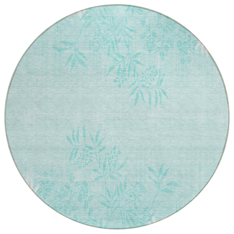 Deivin Washable Floral Indoor / Outdoor Rug