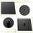 10 Inch Wall Mounted Dual Square Shower Head System - Oil Rubbed Bronze Rubber-124583720