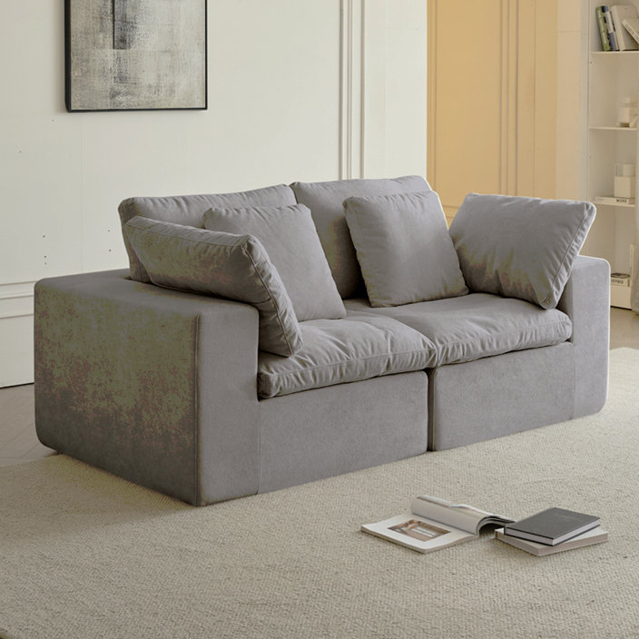 Canapé modulaire modulaire, canapé modulaire compressé, canapé en velours côtelé de style minimaliste moderne, canapé-lit pour le salon, la chambre à coucher, canapé-lit confortable et compact