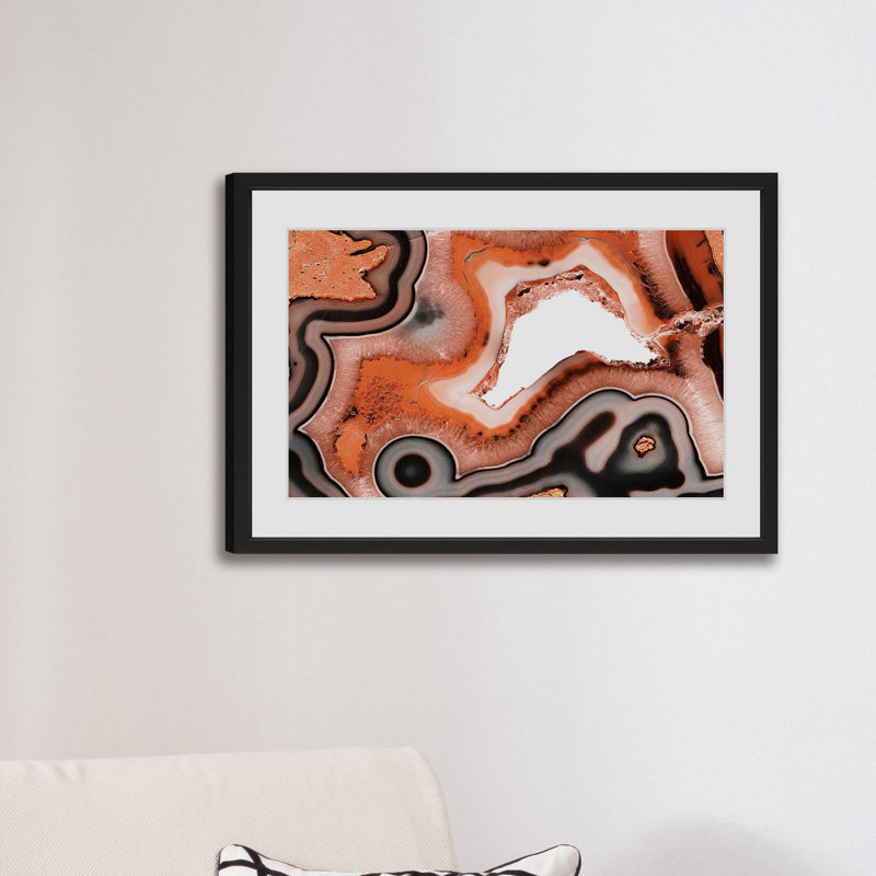 « sugilite », reproduction d’art encadrée, H 24 po x l 36 po x P 1,5 po