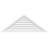 Triangle Surface Mount Functional Brickmould Frame PVC Gable Vent 11/12 Pitch-59870712