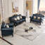 Chaise en cuir de style européen
