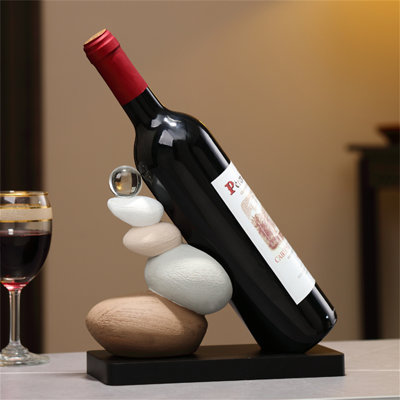 Diarmit Tabletop Wine Bottle Rack Black