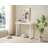 Claude Rectangular Console Table with Shelf – Sleek and Modern Entryway, Hallway, or Sofa Table with Trapezoidal Legs-1619113775