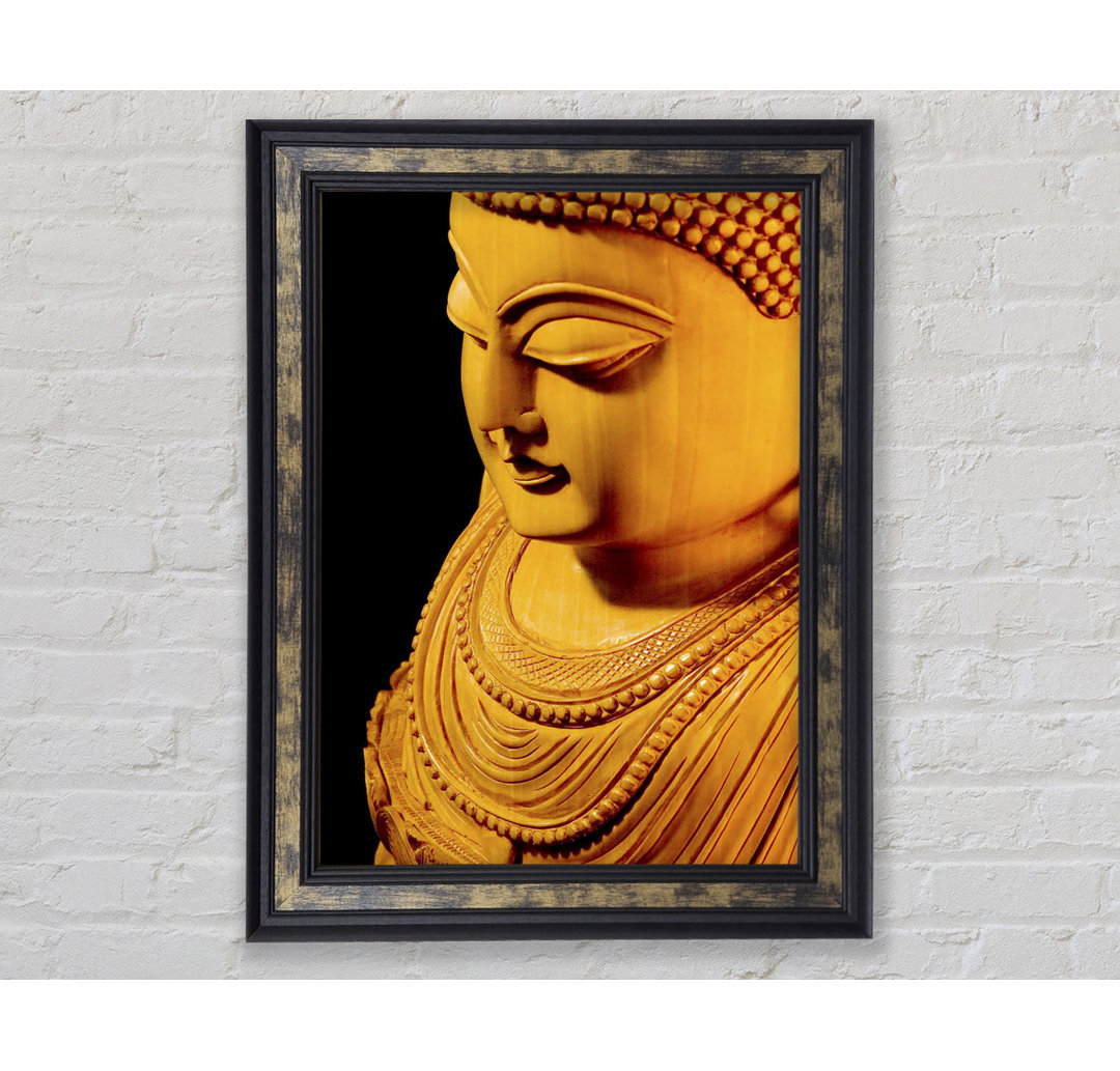 Buddha In Goldenem Licht - Einzelner Bilderrahmen Kunstdrucke