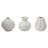 Gold Ceramic Decorative Vase with Varying Patterns Set-618320509