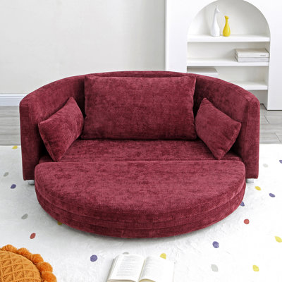 Foldable Sleeper sofa bed, Floor Sofa Chair Bed,multi-functional, circular bed, adjustable Futon Sofa Folding Lazy Sofa couch,double, for balcony ,living room, sitting and sleeping sofa