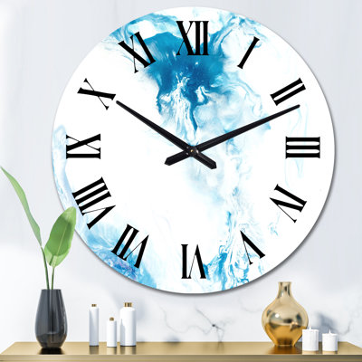 Horloge murale moderne Blue Wave