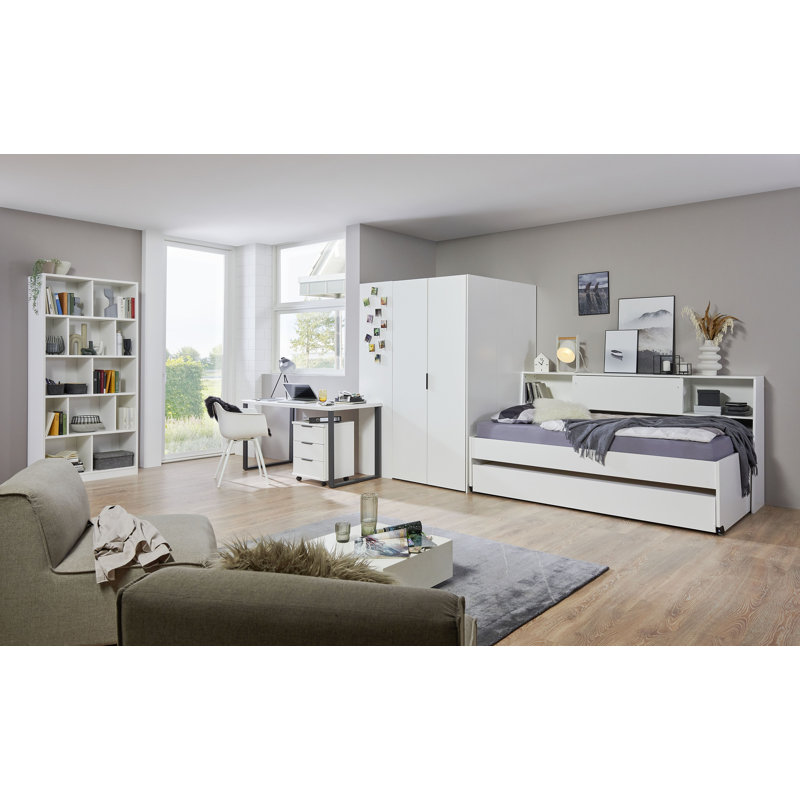 Rashiya 46cm Wide 3 -Drawer Mobile File Cabinet, White