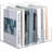 Clear File Organizer Desk Organizer And Storage Bins Holding For Magazines, Binders, Notebooks, Envelopes, Plastic Office Organization And Storage For Desk, 4 Pack