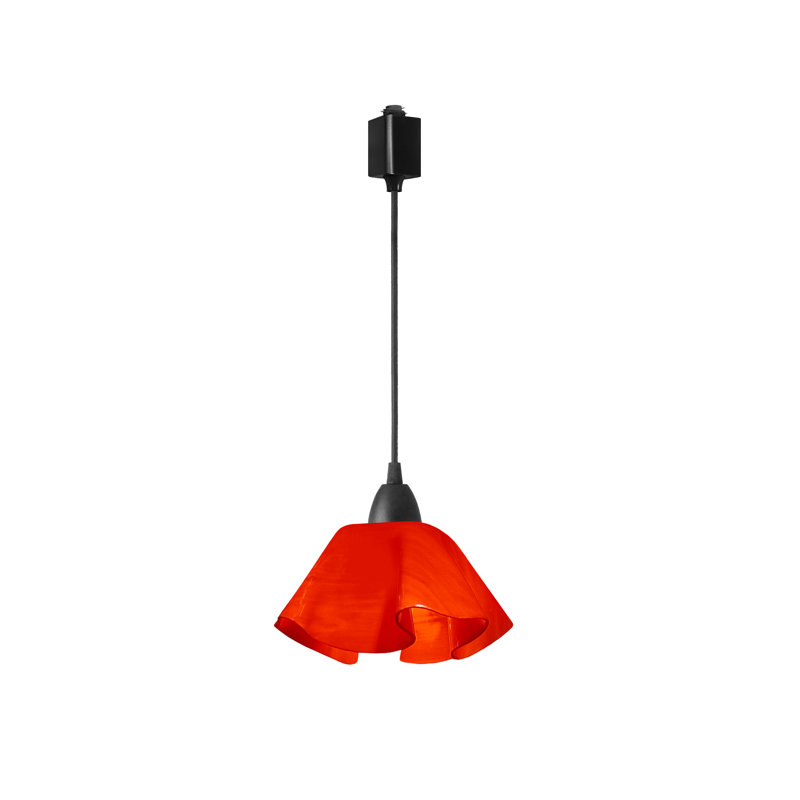 Luminaire suspendu Dale, Petit, Noir, Rouge Really