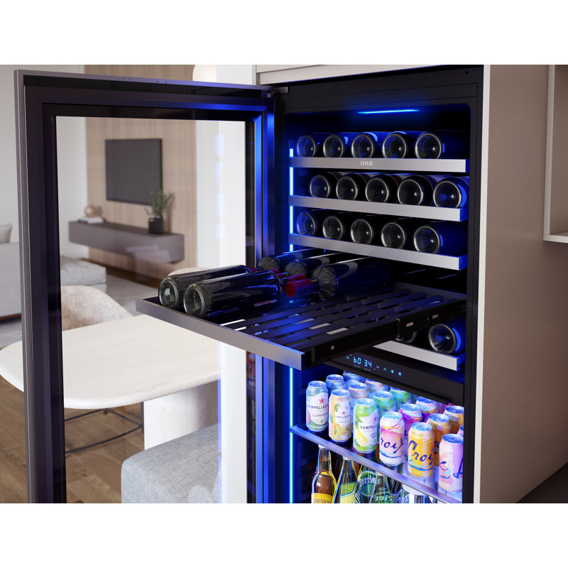 Zephyr Presrv 161 Cans (12 oz.) Convertible Beverage Refrigerator with Wine Storage