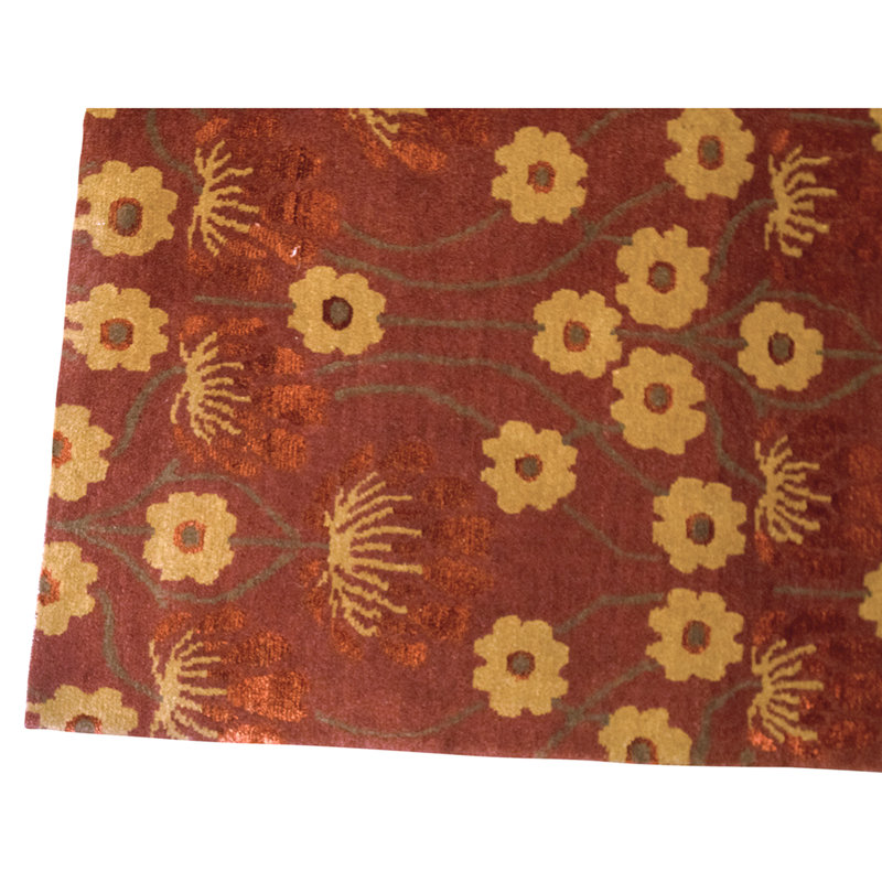 Handmade Silk and Wool Area Rug