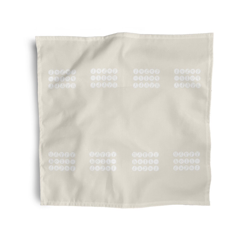 Mitre Polyester Casual Napkins, Ivory