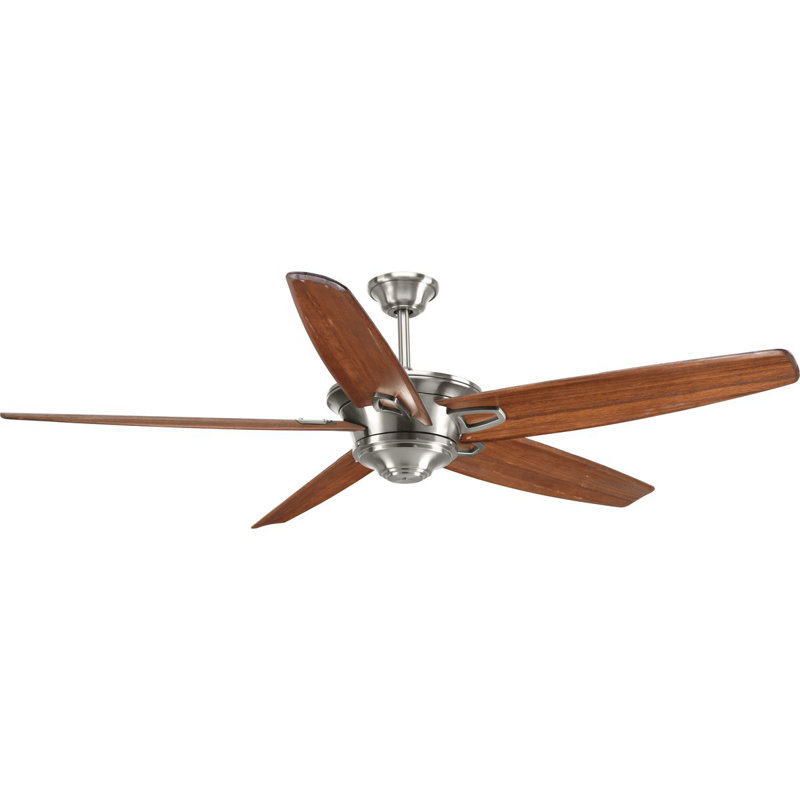 Caleb 68'' Ceiling Fan, Chrome