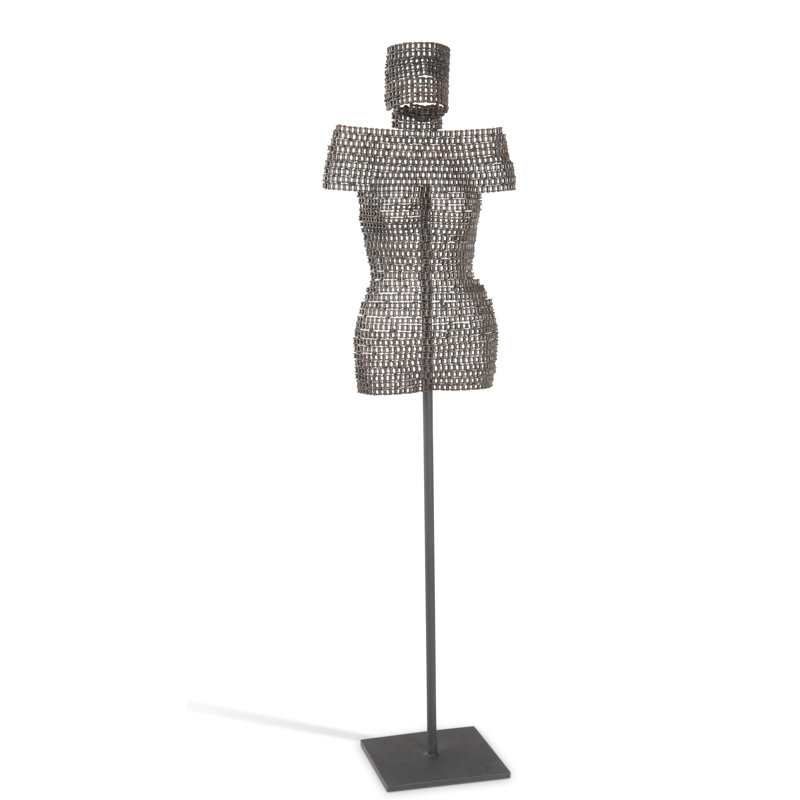 Chain Bust on Stand Sculpture