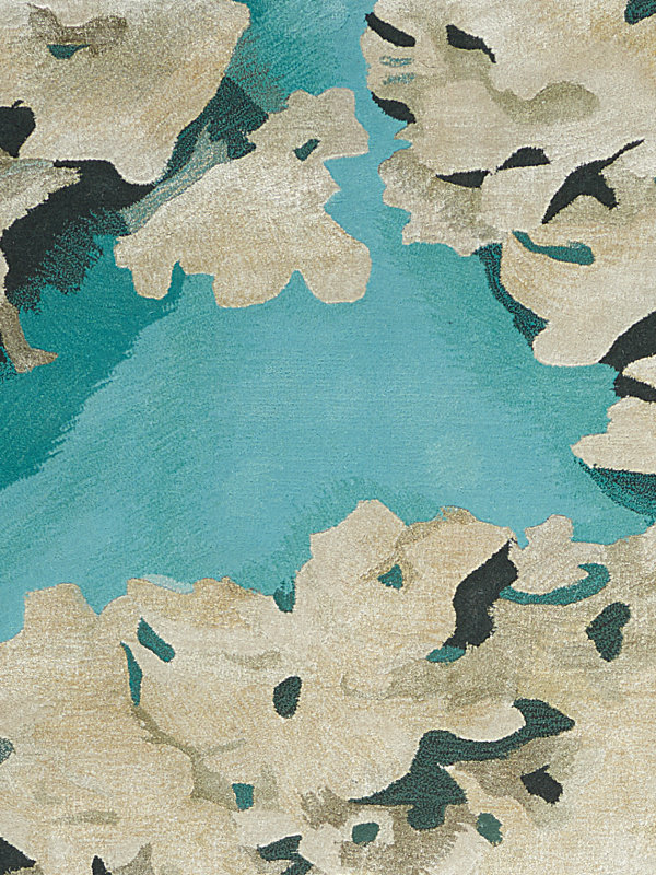 Annan Viscose Abstract Indoor Rug