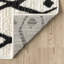 Abani Manvir VIV160A Cream Black Moroccan Geometric Tribal Area Rug-1301730398