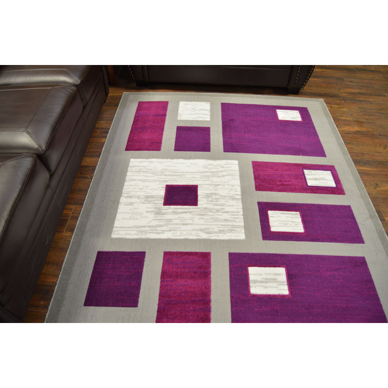Tapis mauve / gris Costanza