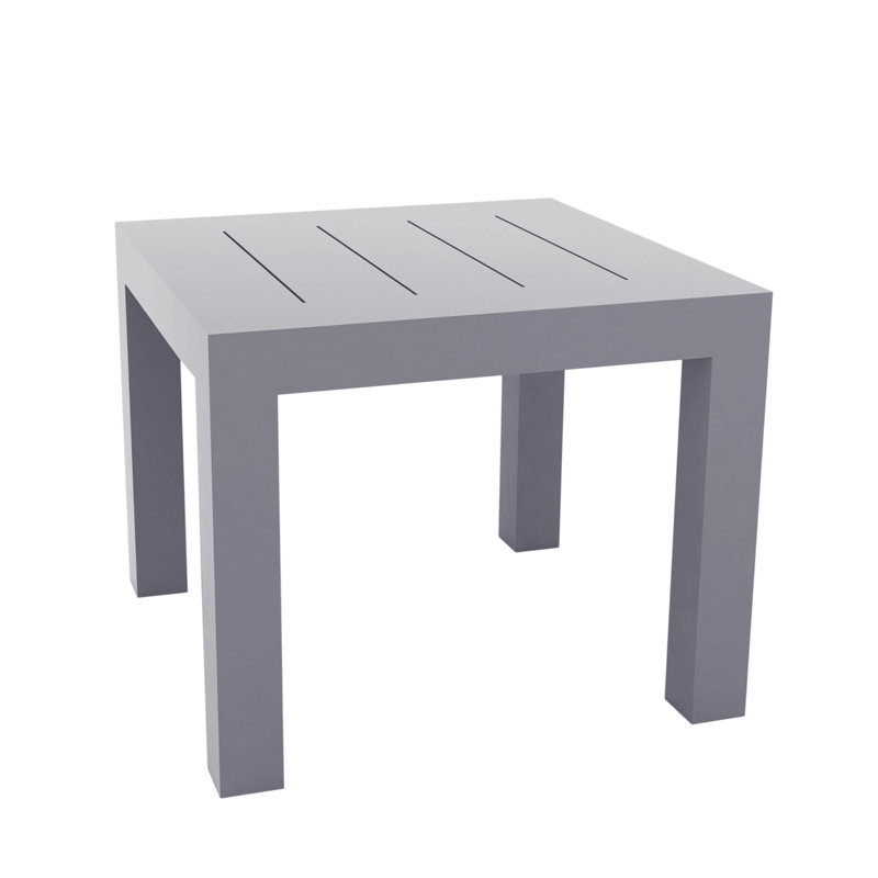 Jut Plastic/Resin Dining Table, Steel, 180x90x75