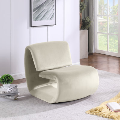 Fauteuil d'appoint en velours Koco