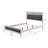 Efemia Upholstered Panel Bed in White-296559883