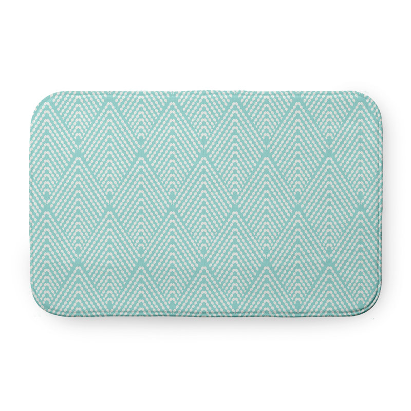 Tapis de bain GGG, Bleu, L 21 po x L 34 po