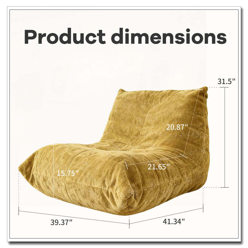 Fauteuil à billes ergonomique 5 directions, Jaune