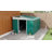 11 ft. W x 9 ft. D Galvanized Steel Storage Shed