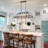 4-light Dimmable Farmhouse Kitchen Island Chandelier