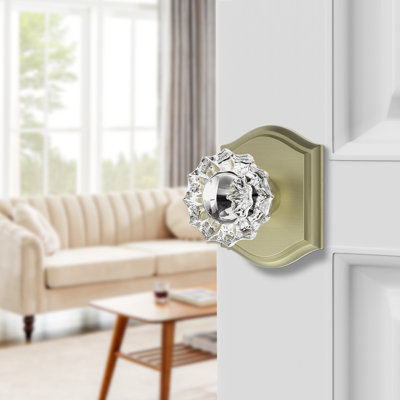 Retro Elegant Series Crystal Dummy Door Knob
