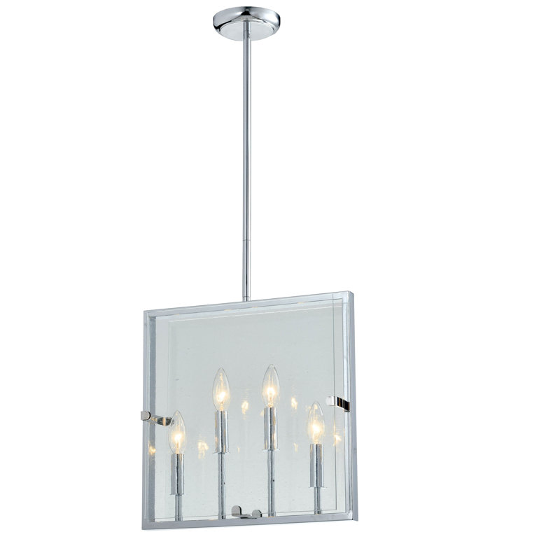 Luminaire suspendu linéaire pour îlot de cuisine 4 lumières Azimut
