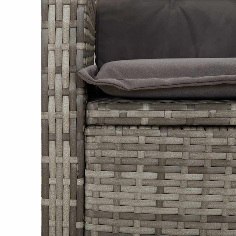 Outdoor Bench, Grey, Dark Grey