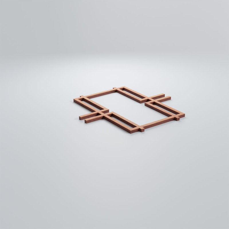 Panneaux muraux en bois Granby, Cerise, H 7 3/8 po x l 7 3/8 po x P 1/4 po