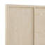 Lit très grand contemporain, tête de lit à trois panneaux, finition brune, lit pour le confort de la chambre à coucher avec style, ton, design,