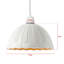 9 cm H Bowl Glass Lamp Shade ( Screw On ) in White