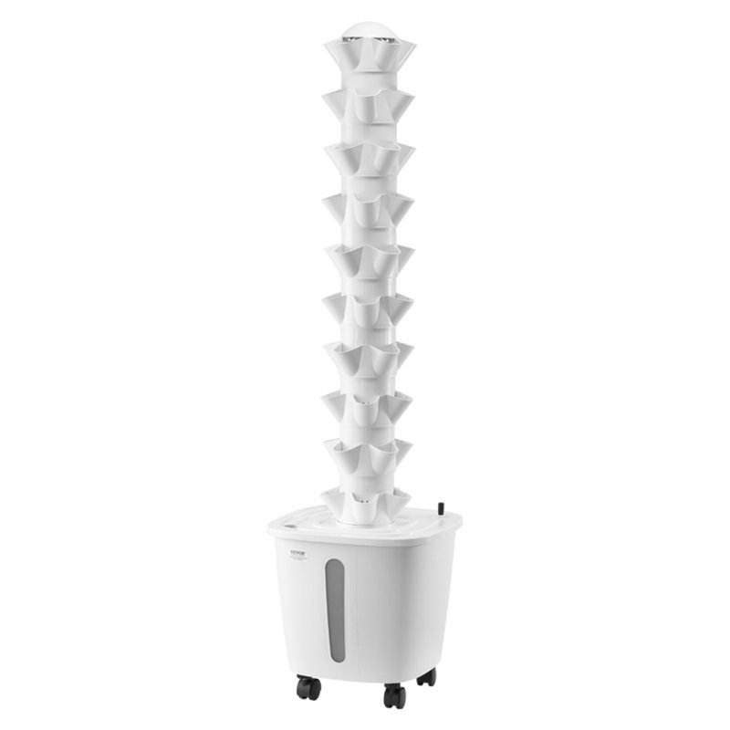 Système de culture hydroponique avec roue et jardin d'intérieur, H 51,57 po x l 13,78 po x P 13,78 po