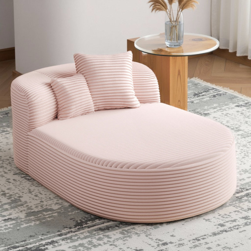 Canapé-lit 51,6 po Modern, Rose