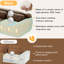 2 en forme de L chocolat, tissu doux, éponge 32d haute densité, sans assemblage, conception ergonomique, base antidérapante, coussins décoratifs, mousse de résilience, antidérapant, couleur