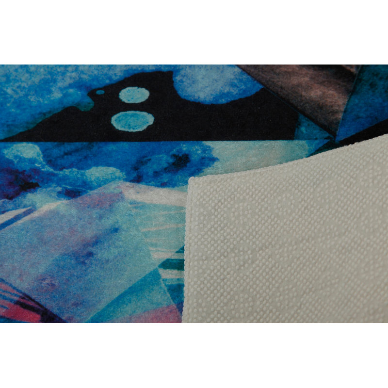 Premium Woven Carpet, 5.2 x 7.5 ft, 100% Polyester, Antibacterial, Non-Slip Underside, 0.3 in Pile Height | Machine Washable, 3D Digital Print | Perfect for Living Room, Bedroom & Office Décor