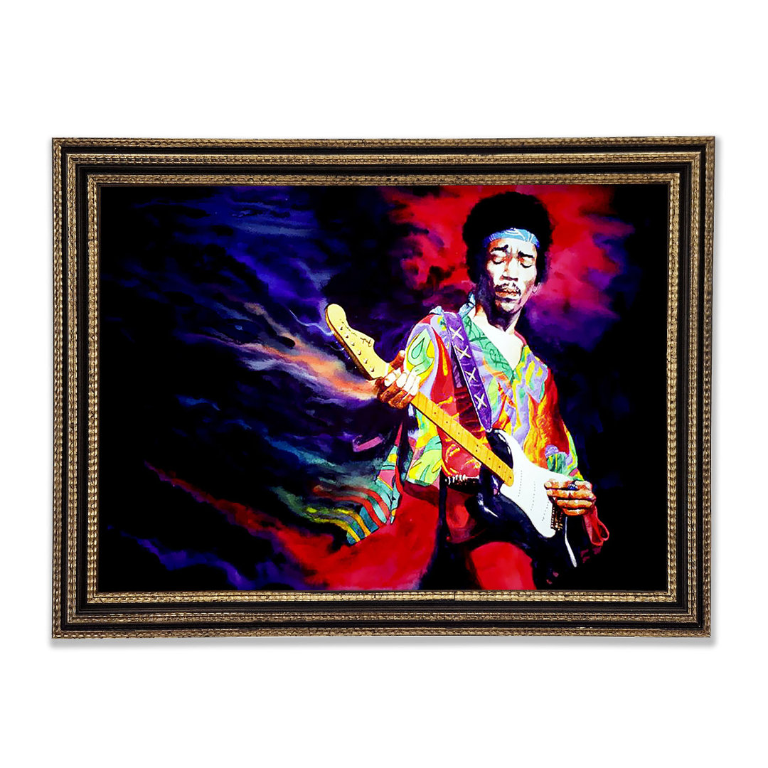 Jimi Hendrix Lightning Fast - Druck