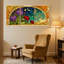 Fantasy & Sci-Fi Art Nouveau, motif céleste floral, ensemble de 3 impressions sur toile-918199541