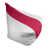 Blanc / rouge / blanc sélectionné