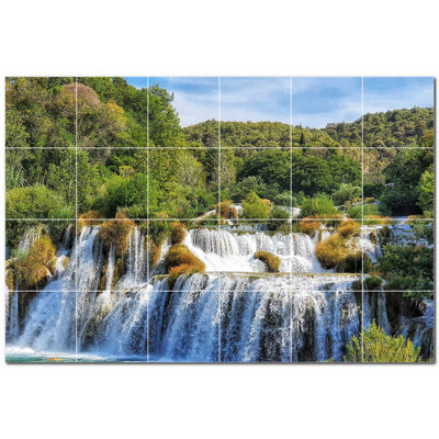 4.25'' x 4.25'' Satin Ceramic Decorative Mural