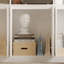 Bibliothèque en panneaux de fibres à densité moyenne avec portes et tablettes