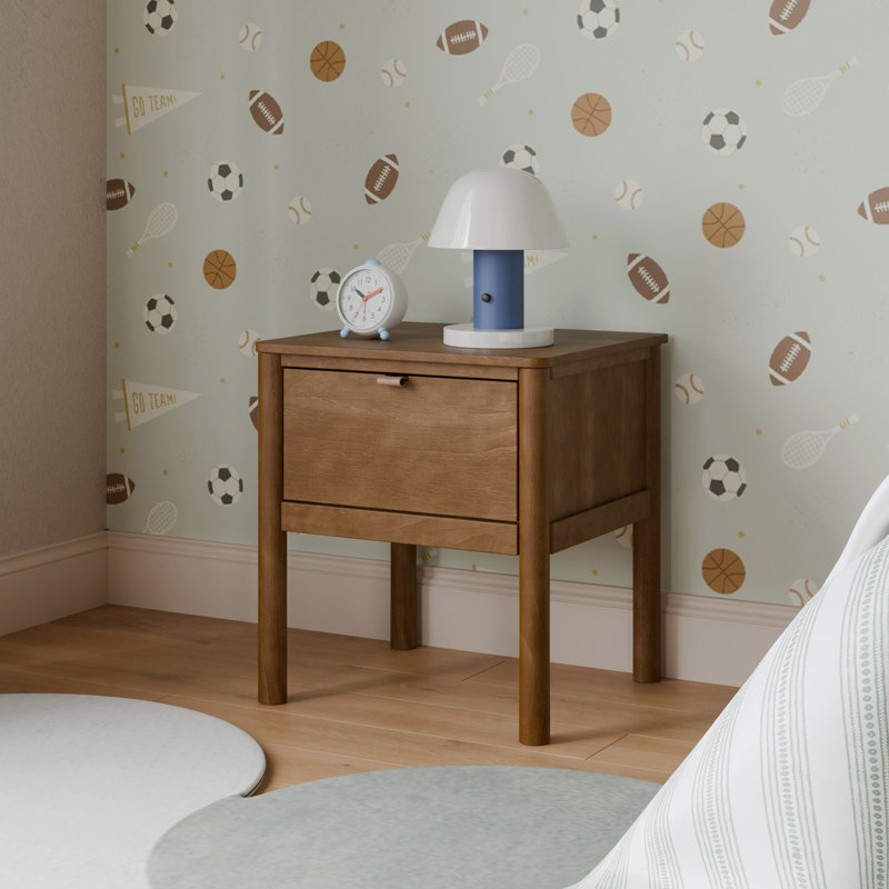 Bondi Assembled Nightstand, Natural Walnut