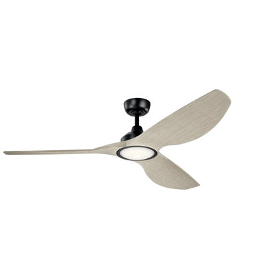 Kichler Imari 65" 3 - Blade LED Propeller Ceiling Fan with Wall Control and Light Kit Included